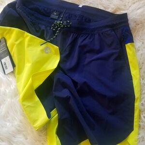 NWT Greyson Athletic Shorts Color Block Running Wolf Short Radium Size Medium M